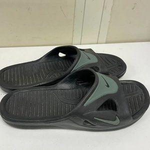 Nike Mens Black Rubber Slide Sandals 